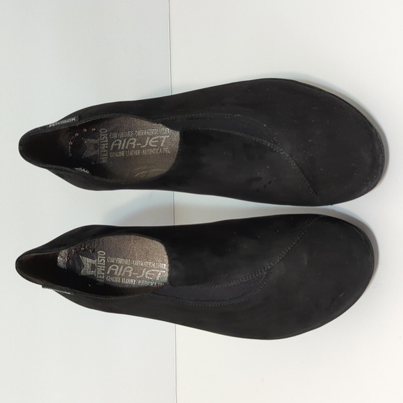 Mephisto black suede AirJet Figura slip-on loafer woman's size 7.5 - Picture 3 of 10